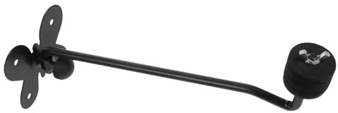 Genérico Soporte de Pared Estructura Metálica Negra Ganchos Ajustables para Platillos de Bombo de Fácil Instalación para Oficina o Tienda
