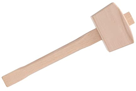 Goshyda Maillets en Bois, Marteau en Bois de Hêtre à Haute dureté pour le Travail du, Petit Marteau de Menuiserie Léger de 100 Mm, Poignée Confortable