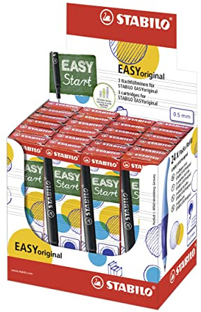 STABILO - Tintenpatronen zum Nachfüllen - EASYoriginal Refill - medium - 24x 3er Pack - blau (löschbar)