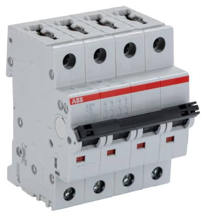 ABB S200 Miniaturüberlastschalter Typ C, Pol 4-polig 6A 400V ac, Abschaltvermögen 6 kA System Pro M Compact