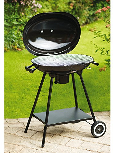 Oval Kettle Barbecue 66 x 43 x 34 cm charcoal barbecue BBQ
