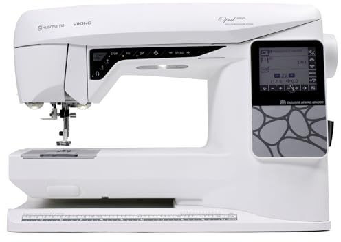 Husqvarna Viking Opal 690Q | Exklusives Sensor System, 200+ integrierte Stiche, 3 Touchscreen, 200mm Nähfläche, 7 Knopflocharten