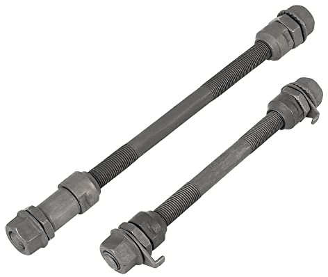 X AUTOHAUX 1 Set 9.5mm Wheel Hub Axle Front Rear Solid Shaft for Bicycle | Replacement Bike Solid Axle