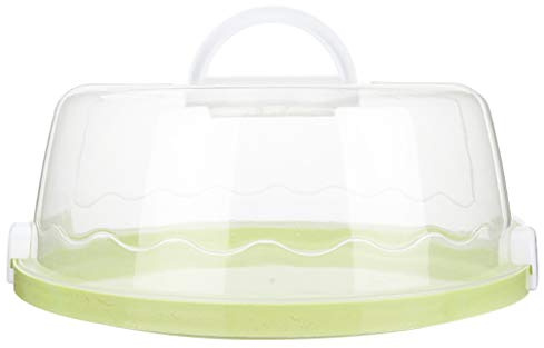 NOWON Contenitore per Torta Rotondo in plastica Portatile Contenitore per Dolci per Cupcake Sigillatura Portatile