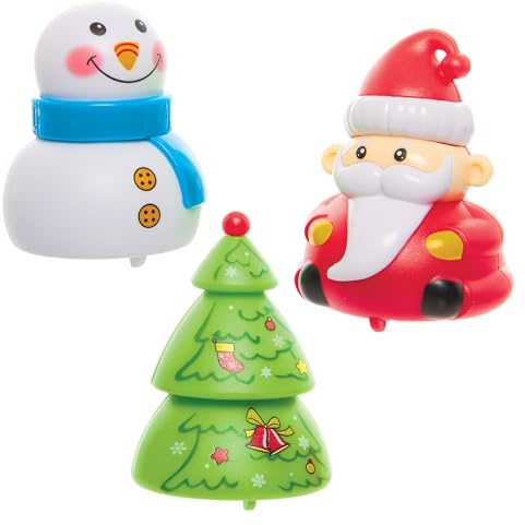 Baker Ross FX889 Jouets de Noël à tirer - Lot de 6, pour remplir les sacs de Noël des enfants