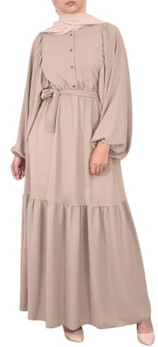 Duohropke Damen Gebetskleidung Muslimische Kleid Islamische Gebetskleidung Arabisch Robe Ramadan Muslimische Robe Gebet Abaya Kleid Islamischer Naher Osten Dubai Türkei Arabische