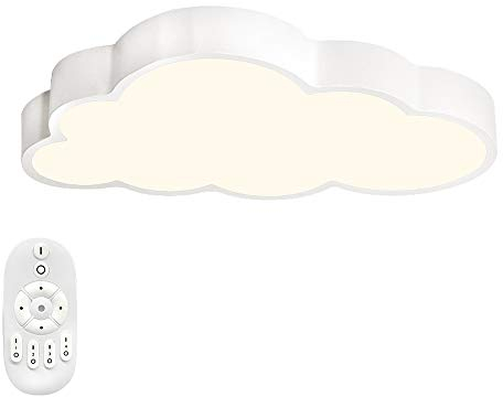 NAIZY Deckenlampe 48W LED Deckenleuchte dimmbar Wolken Lamp Schlafzimmer Wohnzimmer Modern Schlafzimmerlampe mit Fernbedienung Kinderzimmerlampe