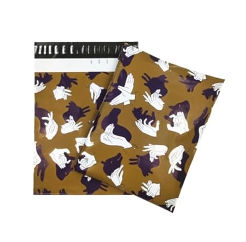 Versandtaschen 50 teile/lose Mail Sack Taschen Verpackung Tasche Wasserdichte Umschlag Giraffe Taschen 10 * 13 Zoll Kurier Tasche Bedrucken Logo Tasche (Color : 25.5X37cm 50pcs-13)