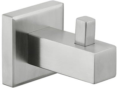 Porta asciugamano Porta anello Porta carta Porta accappatoio in stoffa Accessori per il bagno Acciaio inossidabile spazzolato Montaggio a parete con viti, gancio per accappatoio