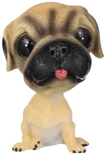 Abaodam Nodding Dog for Car Dashboard Shaking Head Dog Car Accessories Ornament Cartoon Bobble Head Figure for Vehicle Interior Home Desk Display Gift for Lovers