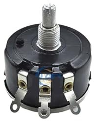 2PCS WX112-050 WX112 5W Single Circle Wire Wound Potentiometer 100R 220R 330R 470R 1K 2K2 3K3 4K7 5K6 6K8 10K 22K 33K 47K Ohm Ω(100 Ohm)