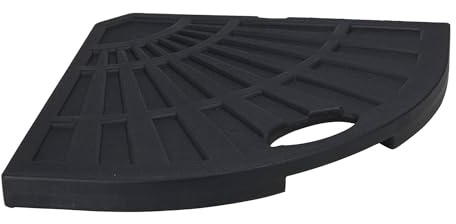 Well Home Base para Sombrilla de Cemento de 14kg Resistente y Estable con Asa y Diseño Triangular 47,5x47,5x4cm