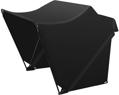 Wasserdichtes Motorrad-Zelt,Wasserdicht Motorrad Zeltgarage Faltgarage Motorradgarage Motoguard,Schützt vor UV-Strahlung,Wind und Schne(Schwarz)
