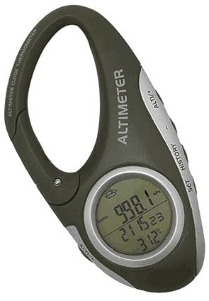 TOYANDONA Handhöhenmesser Und Karabinerthermometer Bergsteigerbarometer Tragbares Wetterinstrument Für Outdoor-aktivitäten Einfache Bedienung Und Kompakte