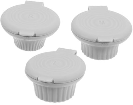 MUCKLILY 3pcs Upside Down Bottle Caps Leakproof Dispenser Tops for Shampoo and Conditioner Convenient Squeeze Design for Travel and Gym Replacement Caps for Bottles