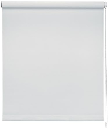 Tenda a Rullo Filtrante – Oscuramento Leggero, Tessuto Tecnico, Meccanismo a Catenella – Per Cucina, Camera, Ufficio – Bianco, 45 x 252 cm