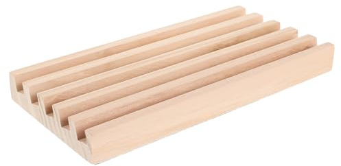 Hohopeti Dominobrickor Dominoställ I Trä Displayhållare Displaybricka Tågbord Tillbehör Kakeldisplayställ Kortspelshållare Spelkortshållare Dominohållare Kaki