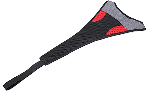 Jelquix Protezione Antisudore per Bici Copertura Leggera Che Assorbe il Sudore per il Telaio della Bicicletta Allenamento per Ciclismo, Materiale Denim Impermeabile, Rosso, 55 Cm X 23 Cm, per