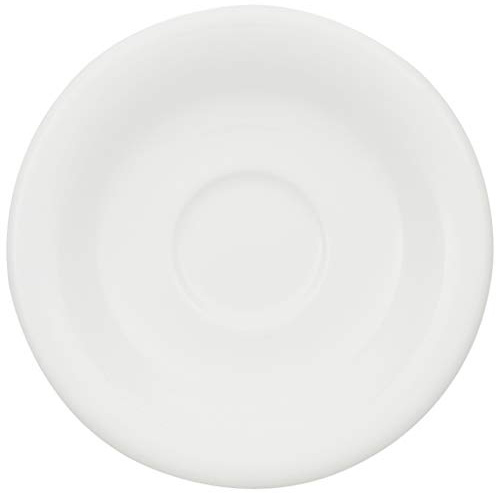 Villeroy & Boch 10-2482-1430 Home Elements Mokka-/Espresso-Untertasse, Porzellan, Weiß, 23.39 x 19.81 x 5.99 cm, 1 Einheiten