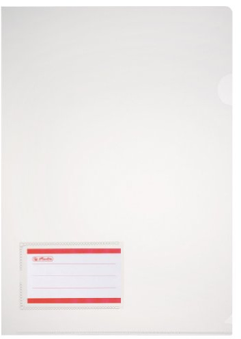 Herlitz A4 Polypropylen plastmapp/dokumentskydd med ficka (10 delar)