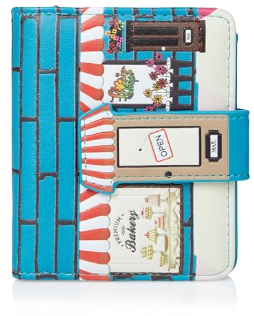 Shagwear Portemonnaie Geldbörse für junge Damen, Mädchen Geldbeutel Portmonaise Designs:, Bäckerei Petrol/ Bakery, SM