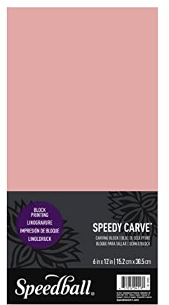 Speedball Speedy Carve Block, 6 x 12 in, Pink