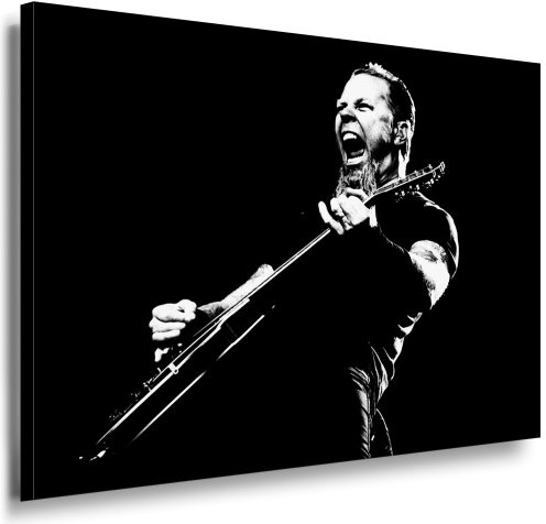 Kunstdruck Metallica - James Hetfield / Bild 100x70cm / Leinwandbild fertig auf Keilrahmen/Leinwandbilder, Wandbilder, Poster, Pop Art Gemälde, Kunst - Deko Bilder