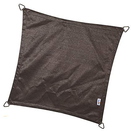 nesling Coolfit Sonnensegel (Quadrat 5,0m x 5,0m x 5,0m x 5,0m, Anthrazit) Sonnenschutz, Wasser und Wind durchlässig, UV-beständig