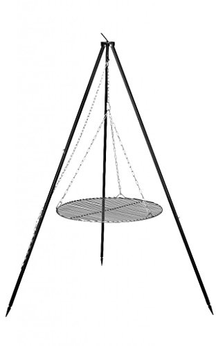 Farm Cook Barbecue pivotant trépied avec grille de barbecue rohstahl Nobel en 4 tailles Ø 60 cm noir