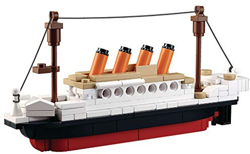 Sluban Klemmbausteine SlubanM38-B0576 SL95336, Kleiner Bausatz (194 Teile) [M38-B0576], Spielset, Klemmbausteine, Schifffahrt, mit Spielfigur, Titanic, bunt