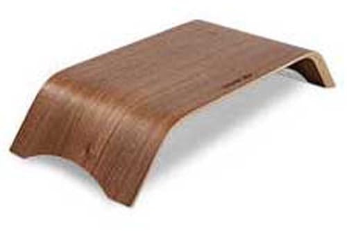 TERRATEC Holz drei, Monitor Ständer aus Echtholz, Ergonomischer Bildschirmständer, Bildschirmerhöhung