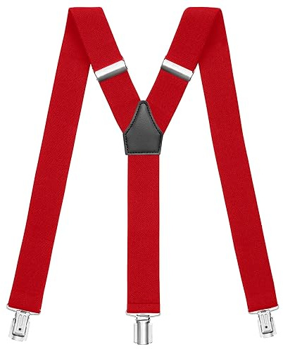 Sencillo Herren Hosenträger mit Starken Clips Y-Form