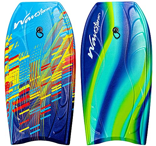 WAVESTORM Unisex – vuxna 100 cm bodyboard 2-pack, röd och blå gul, blå röd och blå gul