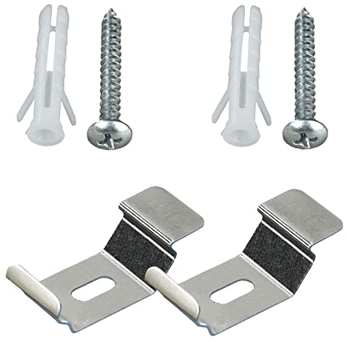 Ersatzteil Zubehör Set Klemmfix für Duo Doppelrollo und Plissee Wand-und Deckenträger für Doppelrollo