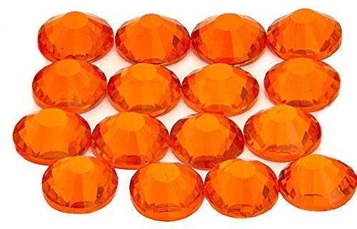 Eimass® Glaskristalle mit flacher Rückseite, Hyazinthen-Orange, SS20 (4,8 mm), 500 Stück