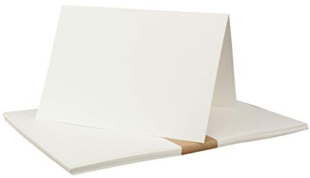 300x Einlegeblatt für PAPERADO in weiss - Grammatur: 90 g/m² - DIN B6 - geschlossen 16,5 x 11,8 cm, offen: 16,5 x 23,6 cm - mit Nutung