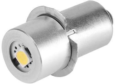 Flashlight Bulb,1W 6V P13.5S Base Socket Super Bright LED Replacement Flashlight Bulb LED Emergency Work Light Lamp Torches