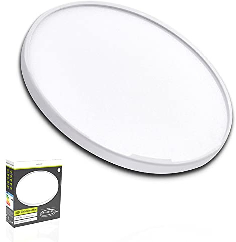 INNOVATE LED Panel Warmweiß 3000K 118mm mit Variablem Lochausschnitt 50-90mm I Deckenlampe Deckenleuchte Einbaulampe Einbauleuchte I Strahler Ultra Flach 8er Pack Rund 8 Watt