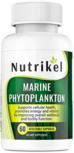 Marine Phytoplankton Omega 3 Supplement – Plant-Based Algae Capsules for Energy, Focus & Cellular Support – Vegan Superfood for Brain, Heart & Skin Health – 1,000mg – 60 Vegan Capsules