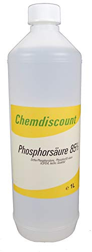 Chemdiscount 1Liter (ca. 1,6kg) Phosphorsäure (H3PO4) 85%