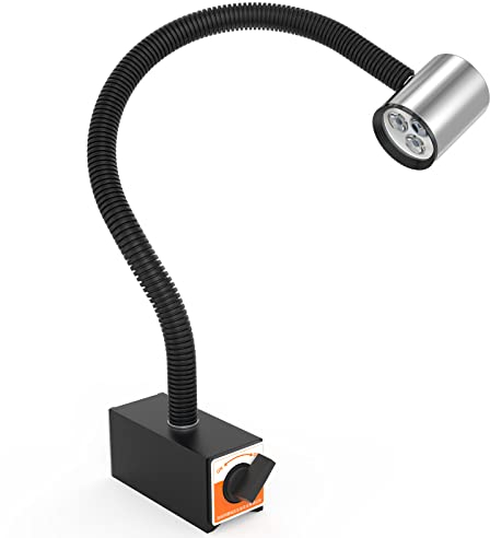12T Luce Magnetica Flessibile Collo Di Cigno 900 Lumen LED Impermeabile Luce di Lavoro con Base Regolabile per Tornio Fresatrice Cnc Macchina Da Cucire Illuminazione Industriale