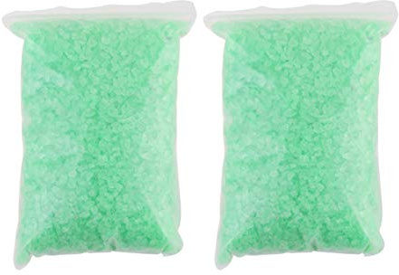 EXCEART 2pcs Colored Glass Decorative Sand for Landscapes Fish Tanks Green Sand for Aquariums Flowerpots and Unique Decor