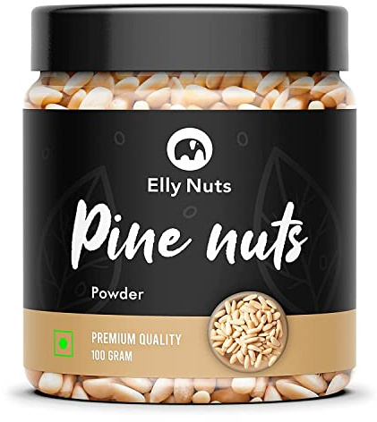 QURA Lebanon Chilgoza Pine Nuts Without Shell 100 gms | Chilgoza Giri | Chilgoja Seeds |Pine Seeds Jambo Size Dry Fruits [Jar Pack]