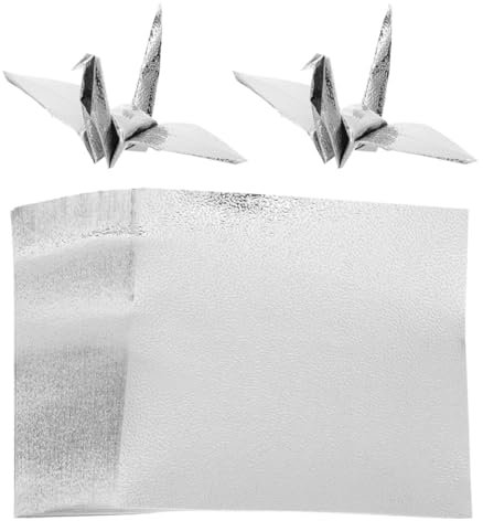 EXCEART 100stücke Quadratisches Faltpapier Origami-papier Einseitig Bedrucktes Papier Perlmutt-origamipapier Papier Für Bastelprojekte Zum Selbermachen