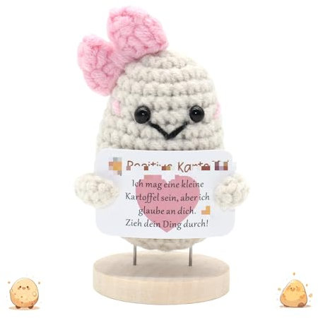 Ryvera Positive Kartoffel – Kuscheltier für Frauen, Geburtstag, Weihnachten & Alltag