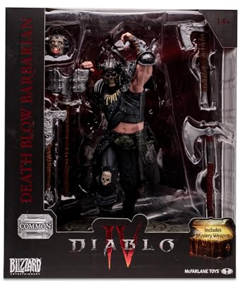 McFarlane Diablo IV Collection, Barbaro-Skulptur, Dekofigur, Videospielfigur, 15 cm, mit Zubehör und Einer geheimen Spielzeugwaffe, für Sammler, ab 14 Jahren, Bizak (64386721)