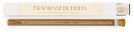 Fragrant Buddha | vietnamesische Adlerholz Räucherstäbchen Hoi-An | blumig holziger Duft für Entspannung, Meditation & Yoga | handgefertigt in Taiwan (ca. 30 Stück, 10g, 21 cm)