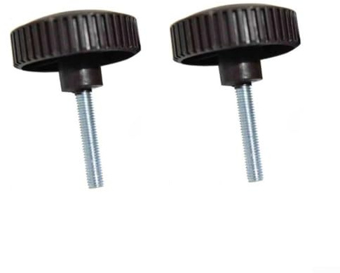 1 Pair Canopy Fixing Screws, Bolt Black Plastic Screws for Attach A Canopy Frame To Garden Swing(5.7 * 7.8cm)