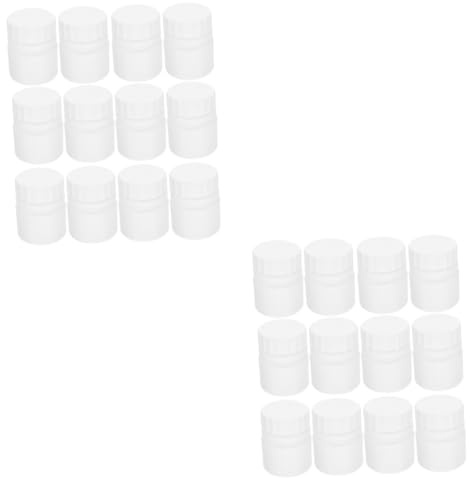 SOLUSTRE 24stücke Hdpe Medizinflaschen Mit Schraubverschluss Auslaufsichere Wiederverwendbare Behälter Für Tabletten Flüssigkeiten Reagenzien Und Kleine Proben