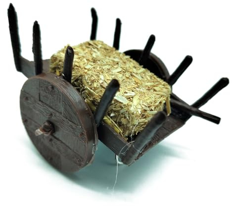 Acan Tradineur - Figura de Carro para belén - Fabricado en Plástico -Adorno Divertido para Nacimiento, Navidad, decoración Tradicional - Modelo Aleatorio